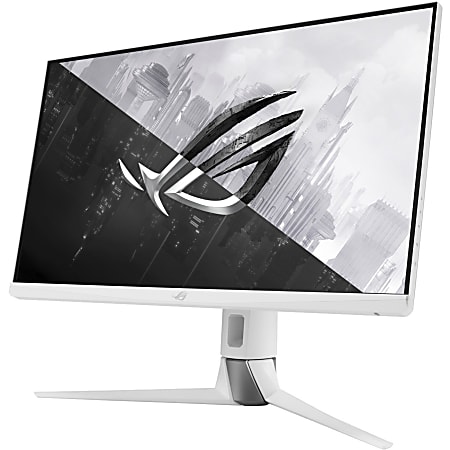 Asus ROG Strix XG27AQ-W 27" Class WQHD Gaming LCD Monitor - 16:9 - White - 27" Viewable - Fast IPS - LED Backlight - XG27AQW