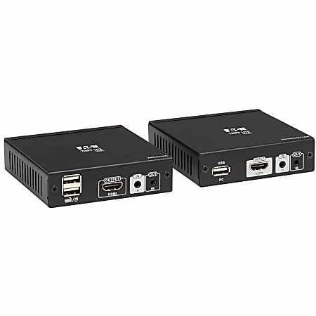 Tripp Lite HDMI HDBaseT KVM Console Extender over Cat6 2 USB Ports IR 4K 30 Hz (130 ft.) 1080p (230 ft.) - B013HU4K