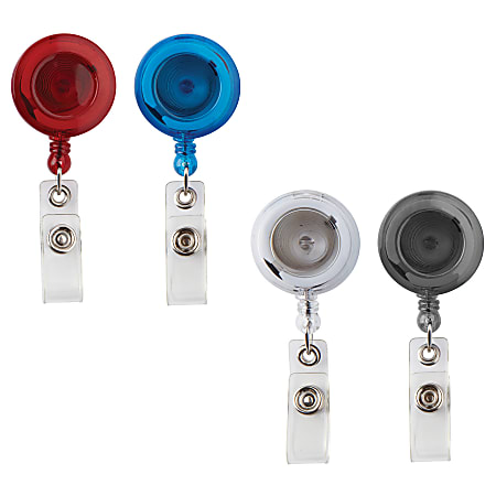 Officemate ID Card Reel Retractable 3Pk