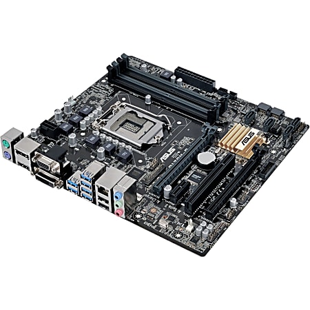 Asus Q170M-C/CSM Desktop Motherboard - Intel Chipset - Socket H4 LGA-1151 - 64 GB DDR4 SDRAM Maximum RAM - DIMM, UDIMM - 4 x Memory Slots - Gigabit Ethernet - 6 x USB 3.0 Port - HDMI - DVI - 6 x SATA Interfaces
