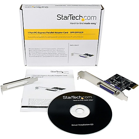 Line StarTech.com 1 Port Parallel PCIe Card PCI Express to Parallel ...