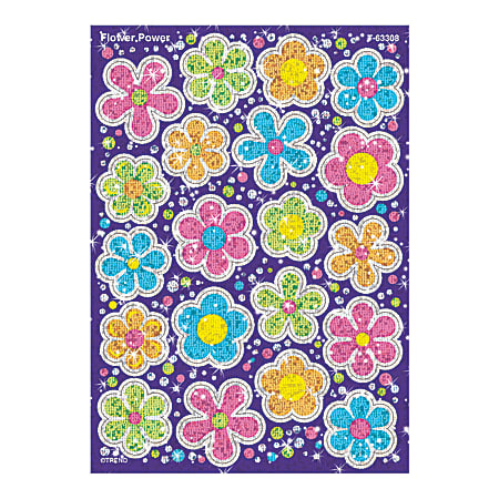 TREND Sparkle Stickers® Sticker Pack, Flower Power, Pack Of 22