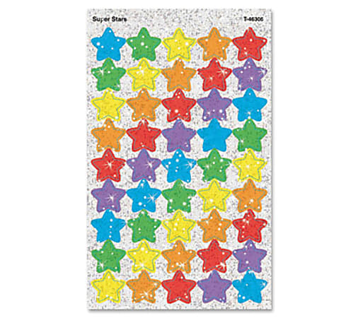 Trend® Sparkle Stickers, Large Super Stars, Pack Of 160