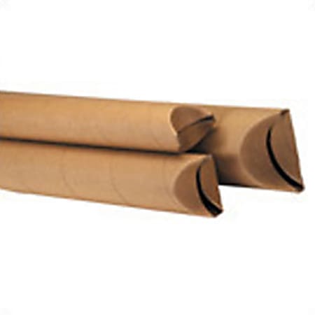 Office Depot® Brand Kraft Crimped-End Mailing Tubes, 3" x 30", Pack Of 24