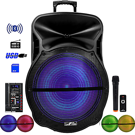 BeFree Sound 80W Bluetooth Wireless Portable Rechargeable Speaker