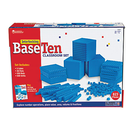 Learning Resources® Interlocking Base 10 Class Set, Grades 1 - 9