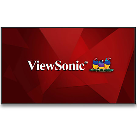 ViewSonic CDE8630 86" 4K UHD Wireless Presentation Display 24/7 Commercial Display with Portrait Landscape, USB C, Wifi/BT Slot, RJ45 and RS232 - Commercial Display CDE8630 - 4K, 24/7 Operation, Integrated Software, 4GB RAM, 32GB Storage - 450 cd/m2 - 86"