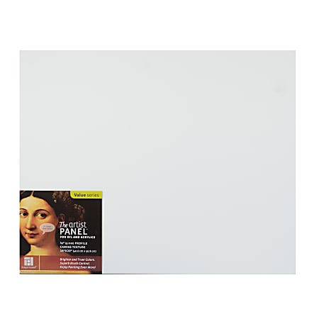 Ampersand Artist Panel Canvas Texture Flat Profile, 16" x 20", 3/8", Pack Of 2