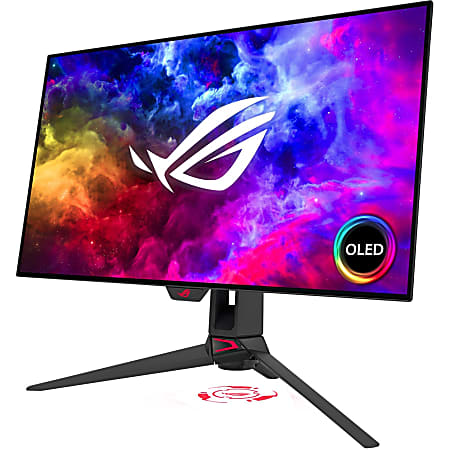 Asus ROG Swift PG27AQDM 27" Class WQHD Gaming OLED Monitor - 16:9 - Black - 26.5" Viewable - OLED - LED Backlight - PG27AQDM