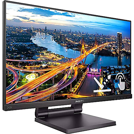 Philips 242B1TC 24" Class LED Touchscreen Monitor - 16:9 - 4 ms - 23.8" Viewable - Advanced In-Cell Touch (AIT) - 242B1TC