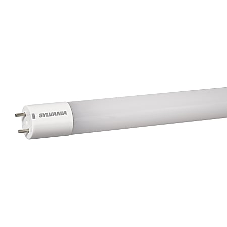 Sylvania 2' T8 LED Tube Lights, 1250 Lumens, 8 Watt, 5000K/Daylight White, Replaces 2' T8 17 Watt Fluorescent Tubes, 10 Per Case
