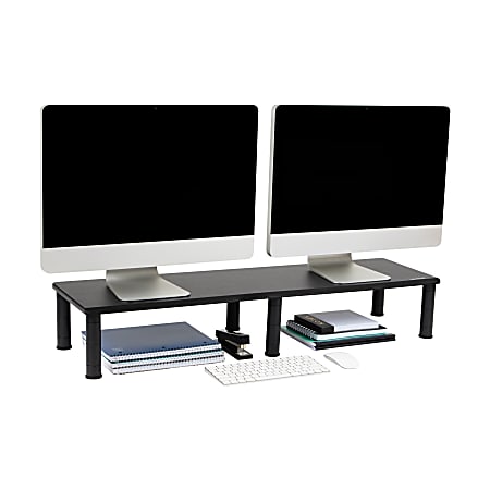 Mind Reader Anchor Collection Dual-Monitor Stand (No Drawers),