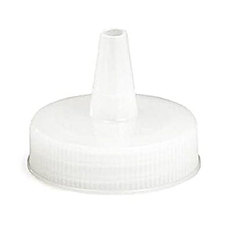 Tablecraft Squeeze Bottle Natural Cone TipTops, White, Set Of 12 Tops