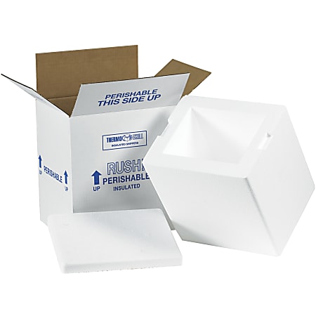 Partners Brand Brand Insulated Corrugated Cartons, 8" x 6" x 9", Pack Of 8