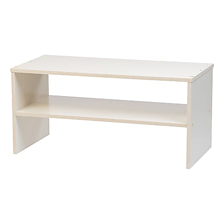 IRIS 2 Tier Multi Purpose Organizer Shelf White - Office Depot