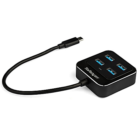 StarTech.com 4-Port USB-C Hub - USB C to USB 3.1 Gen 2 Hub - 10Gbps - Bus Powered - USB Type C Hub 4x USB-A Ports - Turn your laptop's USB-C port into four USB Type-A ports with data transfer speeds of 10Gbps - USB-C hub with 4x USB-C to USB-A ports