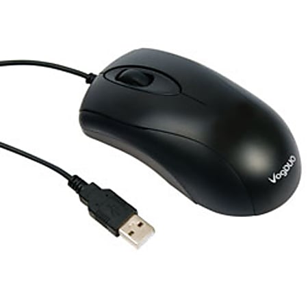 VogDuo™ SM227 Wired Optical Mouse, Black
