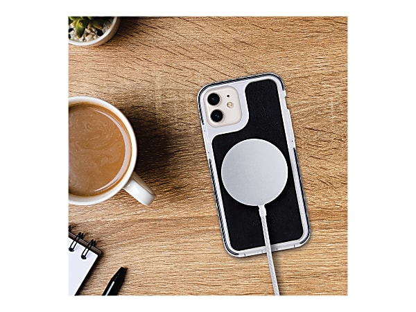 iHome Magnetic Vegan Leather Velo Case For iPhone 12 Pro Max Black