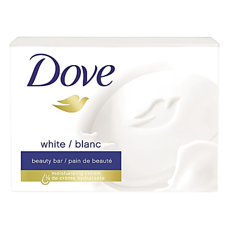 Dove® White Beauty Bar, Light Scent, 2.6 oz, 36/Carton