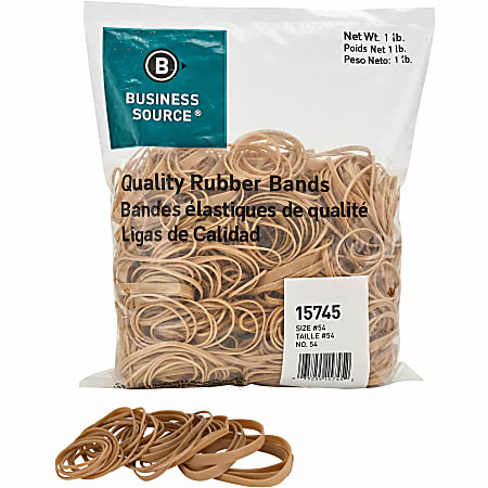 Business Source Quality Rubber Bands - Size: Assorted - Sustainable - Rubber - Crepe - 1 Pack