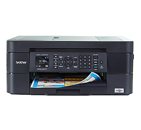 Brother® International Compact MFC-J497DW Wireless Inkjet All-In-One Color Printer