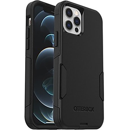 OtterBox Commuter Series Antimicrobial Case For Apple® iPhone 12, iPhone 12 Pro Smartphone, Black