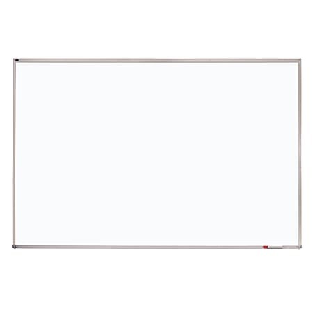 Melamine Whiteboard, 96 X 48, White Surface, Silver Aluminum Frame