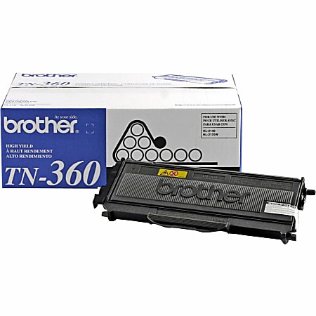 Brother TN 360 Black Toner Cartridge TN 360BK - Office Depot