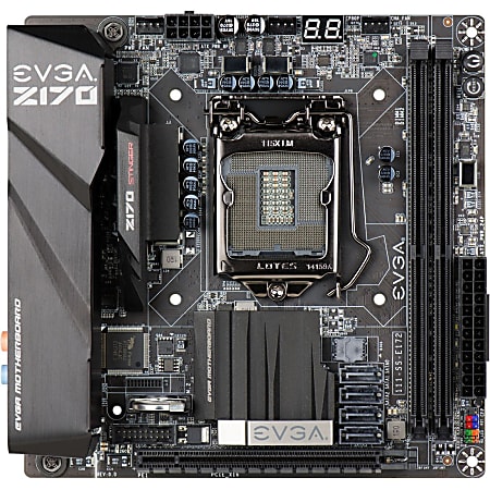 EVGA Z170 Stinger Desktop Motherboard - Intel Chipset - Socket H4 LGA-1151 - 32 GB DDR4 SDRAM Maximum RAM - DIMM - 2 x Memory Slots - Gigabit Ethernet - 6 x USB 3.0 Port - HDMI - 4 x SATA Interfaces