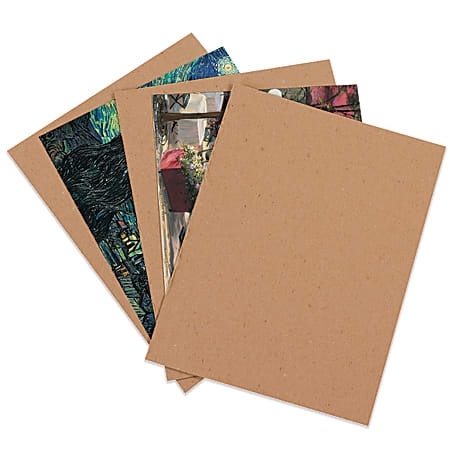 Partners Brand Chipboard Pads, Kraft, 8 1/2" x 11", Pack Of 960