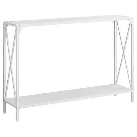 Monarch Specialties Chantal Accent Table, 32"H x 48"W x 12"D, White