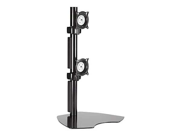 Chief Vertical Table Stand Dual Monitor Mount - TV Height Range 10-20" - Black - Stand - for dual flat panel - steel - black - desktop