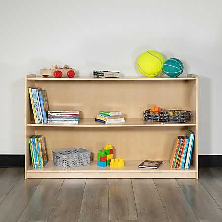 Flash Furniture Wooden School Classroom Storage Cabinet, 30"H x 48"W x 15"D, Natural