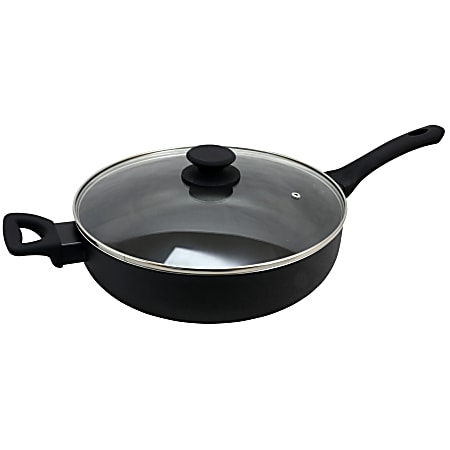 Oster Ashford 5-Quart Aluminum Sauté Pan, Black