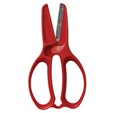 Fiskars® Preschool Spring Action Scissors, 5", Safety, 30% Recycled, Red/Gray