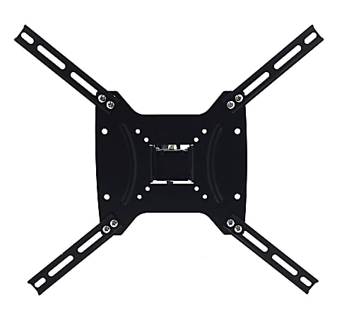 MegaMounts Full Motion Wall Mount For 17 - 55" TVs, 9"H x 12"W x 2.5"D, Black