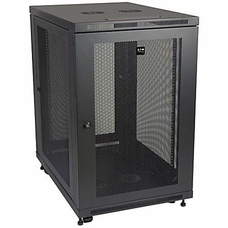 Eaton Tripp Lite Series SmartRack 18U Mid-Depth Half-Height Rack Enclosure Cabinet, SR18UB