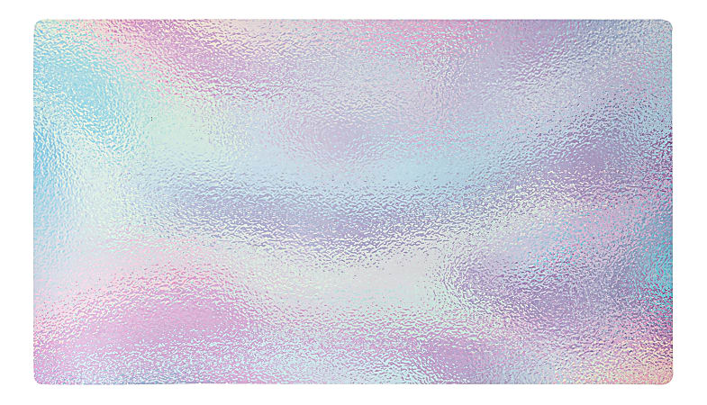 Realspace&trade; Modern Desk Pad, 14-3/4" x 26", 30% Recycled, Iridescent