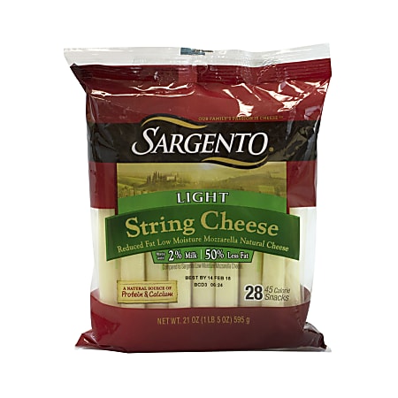 Sargento Light String Cheese, Pack Of 28