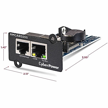 CyberPower RMCARD205 Remote Management Card Black 3YR Warranty Hardware ...