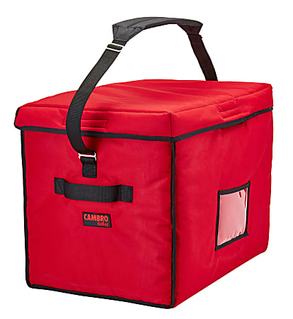 Cambro Delivery GoBags, 21" x 15" x 17", Red, Set Of 4 GoBags