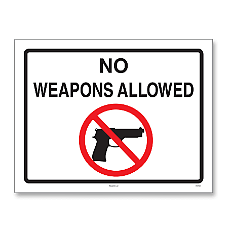 ComplyRight™ State Weapons Law Poster, English, Florida, 8-1/2" x 11"