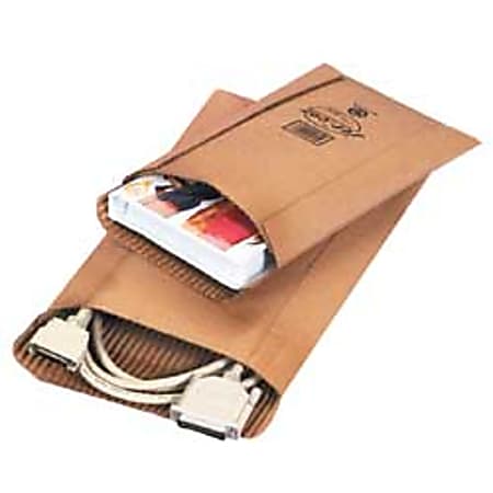 Corrugated Envelopes, Kraft, 6" x 8 1/2", Pack Of 500