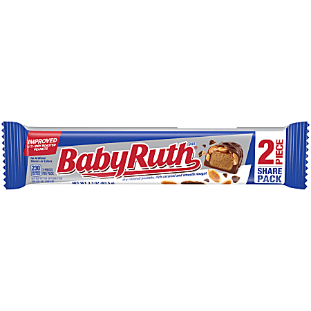 Baby Ruth King Size Candy Bar, 3.3 Oz