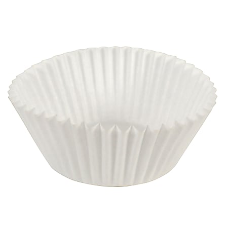 Hoffmaster Fluted Baking Cups, 4-1/2" x 2", White, Case Of 10,000 Cups