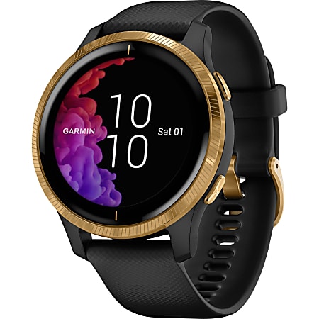 Garmin Venu GPS Watch - Touchscreen - Bluetooth - Wireless LAN - 120 Hour - Round