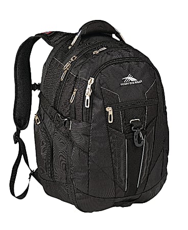 High Sierra XBT Backpack With 17 Laptop Pocket Black Office Depot