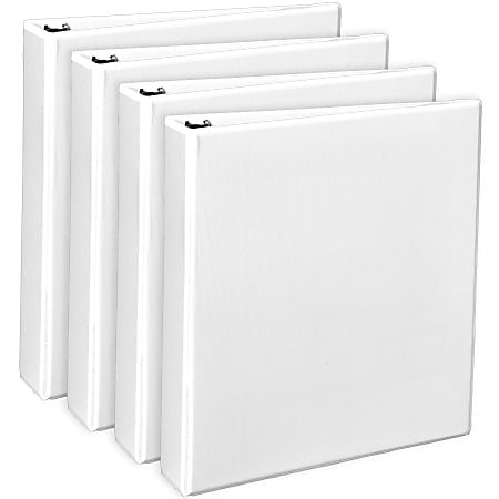 Avery Durable View Binders Letter Size 1 12 Slant Rings 41percent Recycled  White Pack Of 4 Binders - Office Depot