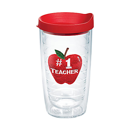 Tervis Tumbler With Lid, 16 Oz, No. 1 Teacher