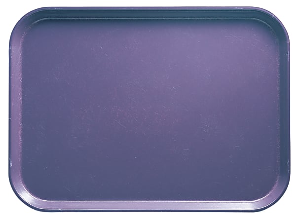 Cambro Camtray Rectangular Serving Trays, 15" x 20-1/4", Grape, Pack Of 12 Trays